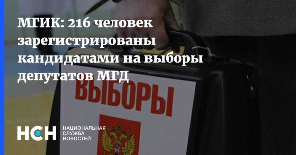 Иван Жданов - Дмитрий Гудков - МГИК: 216 человек зарегистрированы кандидатами на выборы депутатов МГД - nsn.fm - Москва