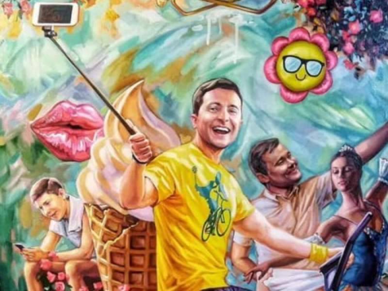 Владимир Зеленский - Светлана Крюкова - Картина с Зеленским верхом на тренажере ушла с молотка за $3,5 тысячи - dayonline.ru - Украина