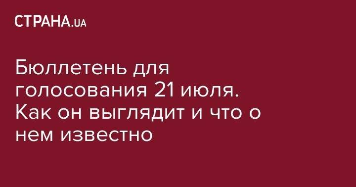 Михаил Саакашвили - Бюллетень для голосования 21 июля. Как он выглядит и что о нем известно - strana.ua - Украина