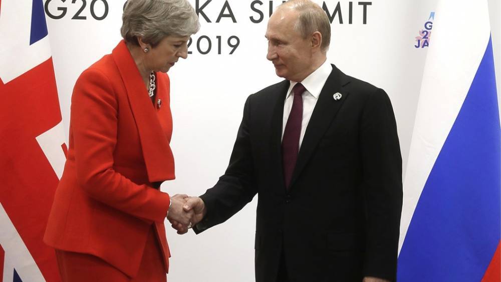 Владимир Путин - Тереза Мэй - "Циничная ложь!": Уходящая Тереза Мэй попыталась отстоять либералов перед Путиным - tsargrad.tv - Россия - Англия - Германия - Франция