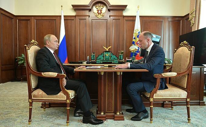 Владимир Путин - Олег Хорохордин - Встреча с&nbsp;врио главы Республики Алтай Олегом Хорохординым - kremlin.ru - Казахстан - респ. Алтай - округ Сибирский