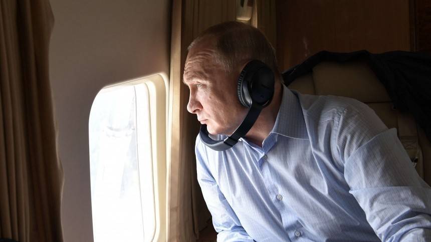 Владимир Путин - Видео: Путин на вертолете облетел Иркутскую область - 5-tv.ru - Иркутская обл. - Нижнеудинск