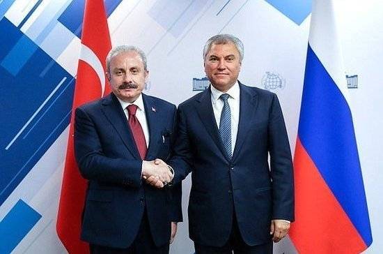 Владимир Путин - Реджеп Тайип Эрдоган - Вячеслав Володин - Мустафа Шентоп - Спикер парламента Турции: Анкара рада возвращению России в ПАСЕ - pnp.ru - Москва - Россия - Турция - Анкара