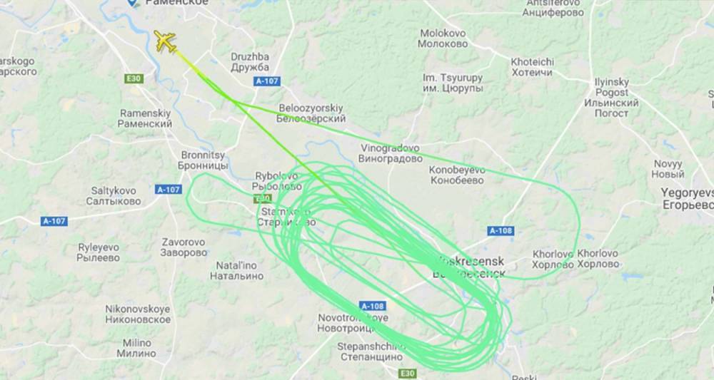 Ил-76 после выработки топлива приземлился в Жуковском - m24.ru - Москва - Иркутская обл. - респ.Бурятия