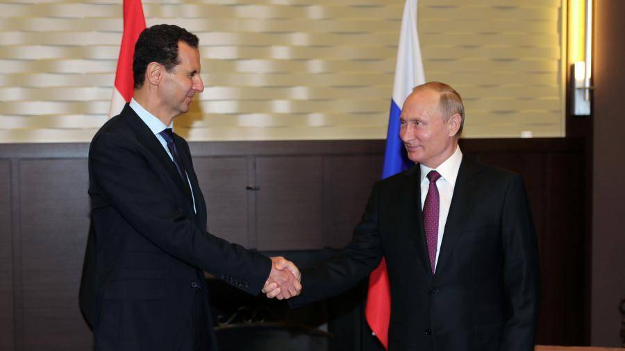 Сергей Шойгу - Владимир Путин - Башар Асад - Путин и Асад поздравили друг друга с 75-летием дипотношений двух стран - iz.ru - Россия - Сирия - Дамаск