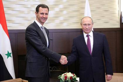 Владимир Путин - Башар Асад - Путин и Асад поздравили друг друга - lenta.ru - Москва - Россия - США - Сирия - Дамаск - Турция - Иран