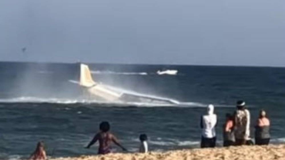 Видео аварийной посадки самолета в океан в США появилось в Сети - riafan.ru - США - штат Небраска