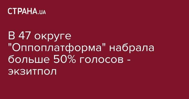 Юрий Солод - Вадим Лях - В 47 округе "Оппоплатформа" набрала больше 50% голосов - экзитпол - strana.ua - Славянск - Святогорск