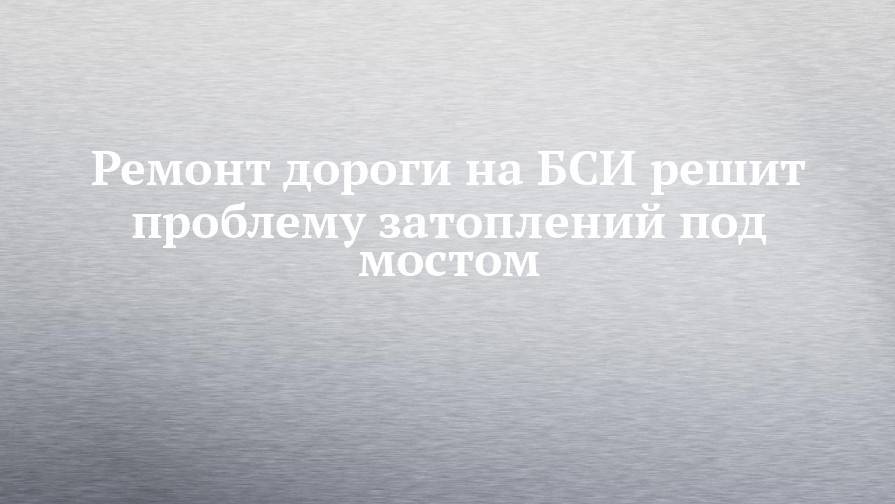 Наиль Магдеев - Ремонт дороги на БСИ решит проблему затоплений под мостом - chelny-izvest.ru
