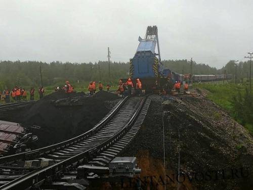 РЖД из-за крупного крушения в Коми остановили продажи билетов на пассажирские поезда - lentanovosti.ru - Москва - Санкт-Петербург - респ. Коми - Нижний Новгород - Сыктывкар - Белгород - Новороссийск - Усинск - Сосногорск - Адлер