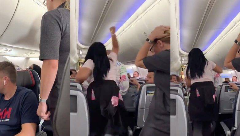 Женщина в приступе ревности разбила ноутбук о голову спутника на рейсе American Airlines - usa.one - США - Лос-Анджелес - Майами