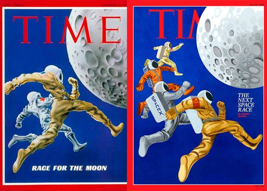 Дональд Трамп - Майк Пенс - Time повторил обложку 1968 года с покорителями Луны без России - m24.ru - Россия - Китай - США