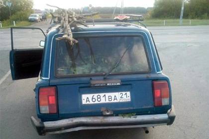 Арбуз на крыше машины выдал пьяного россиянина полиции - lenta.ru - респ. Чувашия - Барнаул
