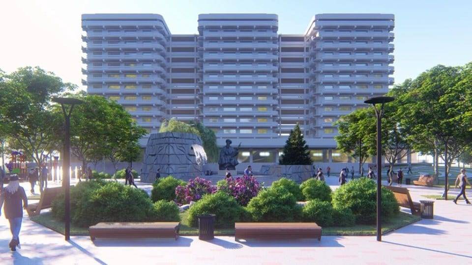 "Уродство": алматинцы обругали эскиз обновленного фасада ЖК «Три богатыря» (фото) - nur.kz - Алма-Ата