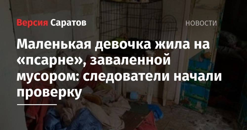Татьяна Загородняя - Маленькая девочка жила на «псарне», заваленной мусором: следователи начали проверку - nversia.ru - Россия - Саратовская обл. - Саратов