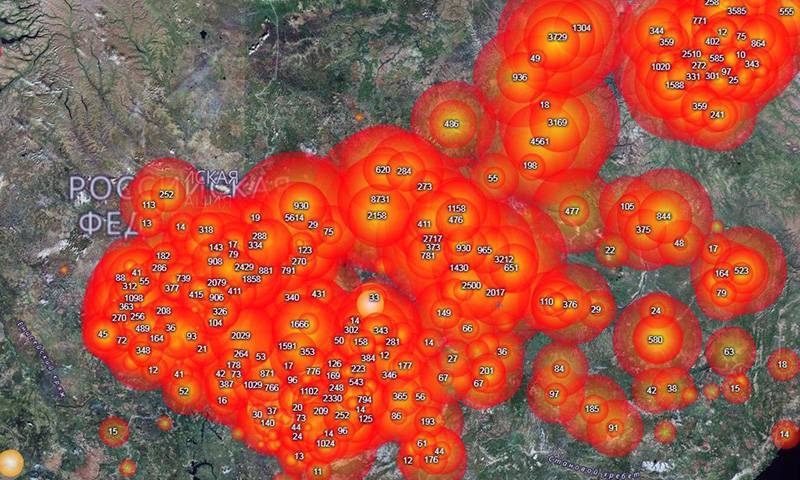 Площадь лесных пожаров в Сибири превысила 2,6 млн га - bloknot.ru - Красноярский край - Иркутская обл. - респ. Саха - респ.Бурятия