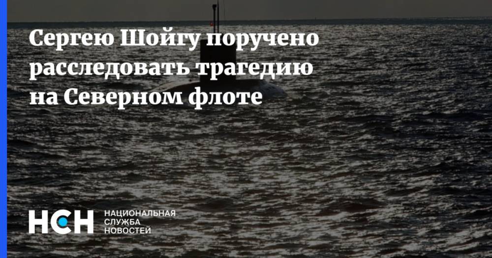 Сергей Шойгу - Владимир Путин - Дмитрий Песков - Константин Сивков - Андрей Чибис - Сергею Шойгу поручено расследовать трагедию на Северном флоте - nsn.fm - Россия - Мурманская обл. - Североморск