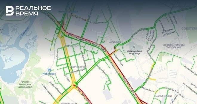 В Казани самая длинная пробка растянулась на 4,1 км - realnoevremya.ru - Казань - Татарстан
