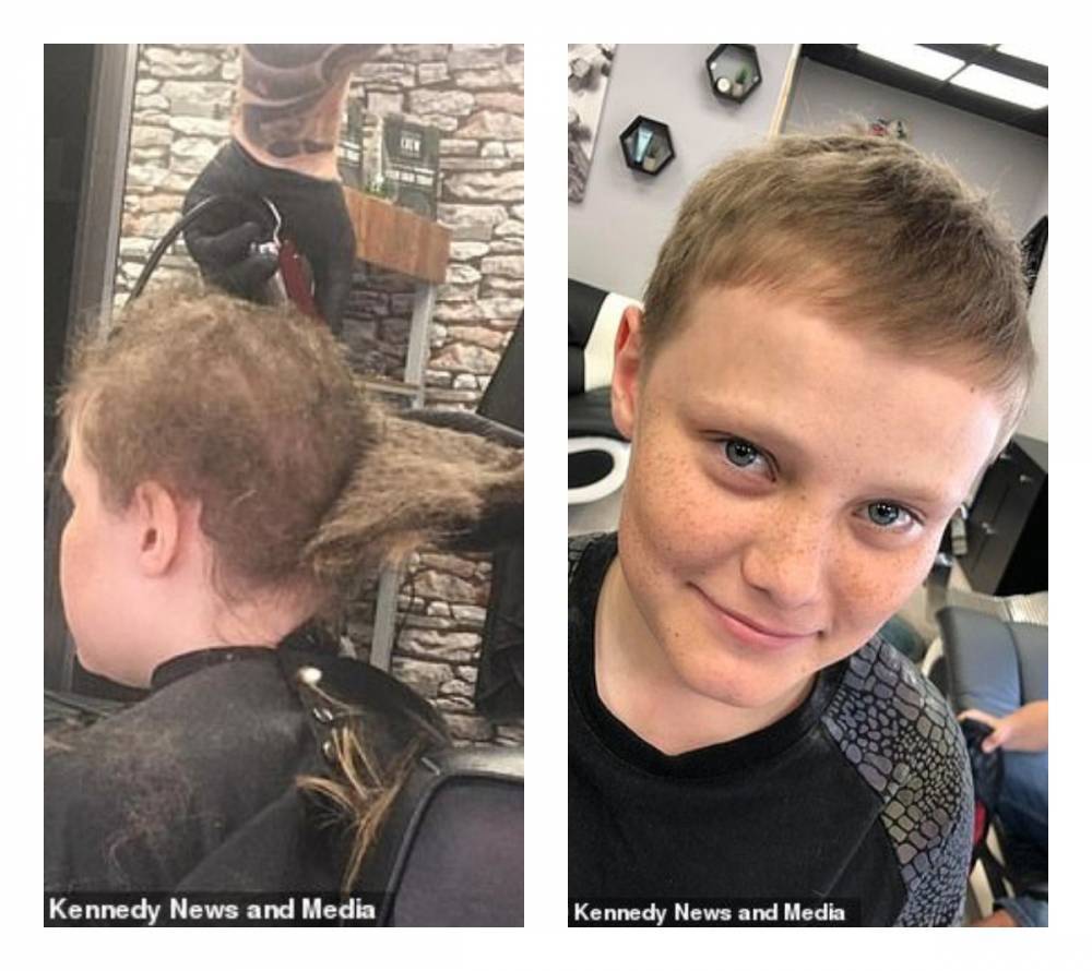 Мальчик боялся стричься 10 лет. Теперь его прическа настоящий вызов для парикмахера - lemurov.net - Англия
