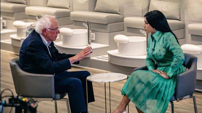 Берни Сандерс - Певица Cardi B поддержала кандидата в президенты США Берни Сандерса, выступая за повышение минимальной зарплаты и против Трампа - usa.one - США - Белоруссия - шт.Аляска - штат Вермонт