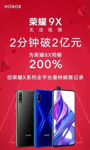 Honor - Более 100 000 смартфонов Honor 9X и Honor 9X Pro продано за 2 минуты - vestirossii.com - Китай