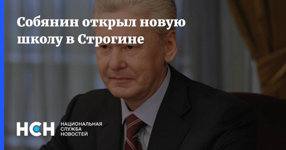 Сергей Собянин - Собянин открыл новую школу в Строгине - nsn.fm - Москва