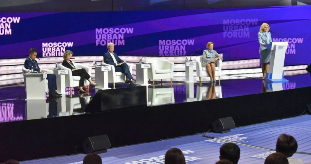 Сергей Собянин - Татьяна Голикова - Анна Попова - Мэр Москвы - Заседание международного конгресса Urban Health. Прямой эфир - m24.ru - Москва - Россия - США - Лондон - Сколково - Хельсинки
