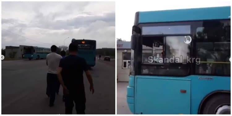 Водитель автобуса набросился на мужчину и повредил его авто в Караганде - nur.kz - Казахстан - Карагандинская обл. - Караганда