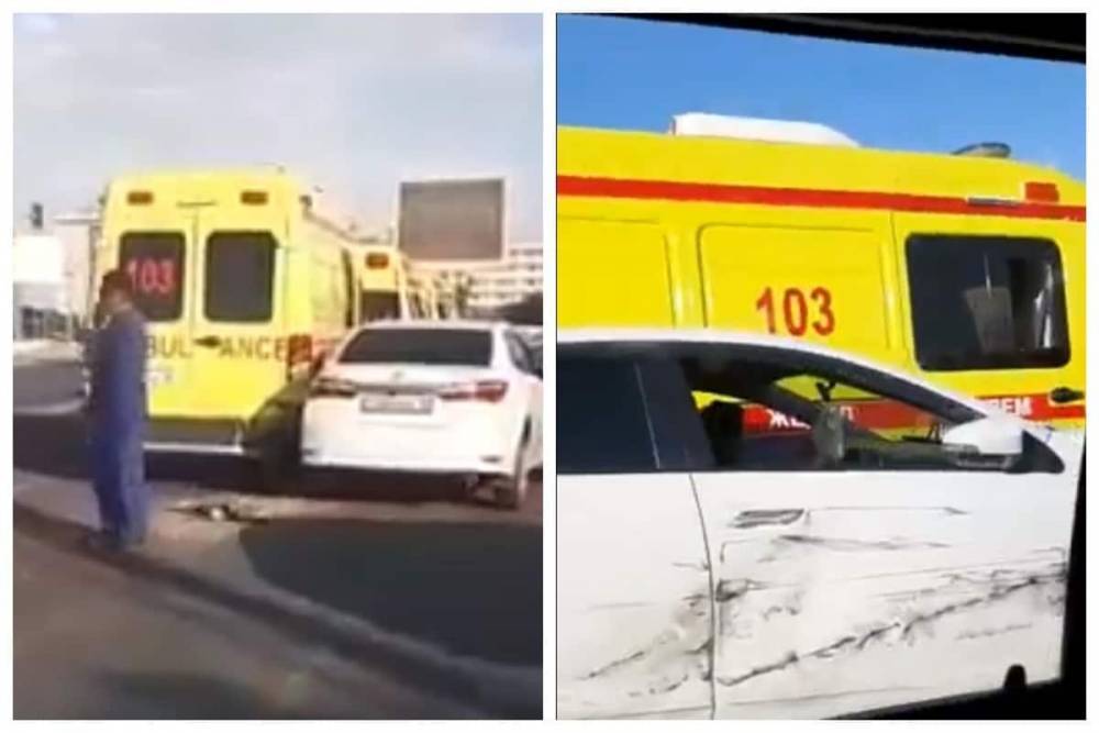 Сразу две скорые попали в аварию в центре Актау - nur.kz - Актау