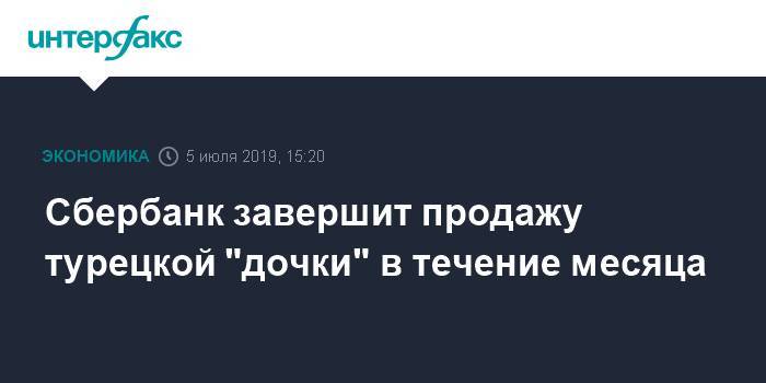 Лев Хасис - Сбербанк завершит продажу турецкой "дочки" в течение месяца - interfax.ru - Москва - Австрия - Россия - Бельгия - Турция - Эмираты