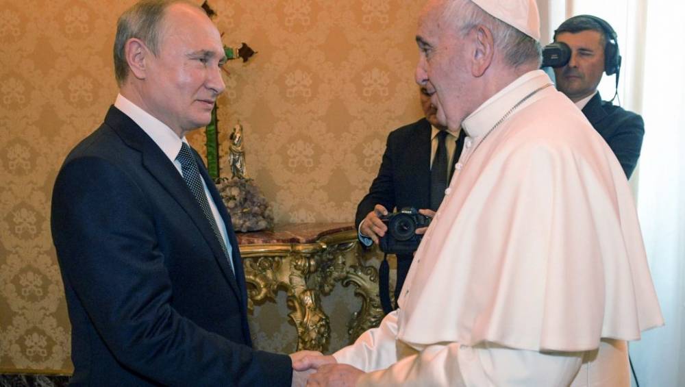 Владимир Путин - Рамзан Кадыров - Кадыров рассказал о несуществующей медали, которую Папа вручил Путину - compromat.ws - Россия - Бельгия - Германия - респ. Чечня - Ватикан - Ватикан