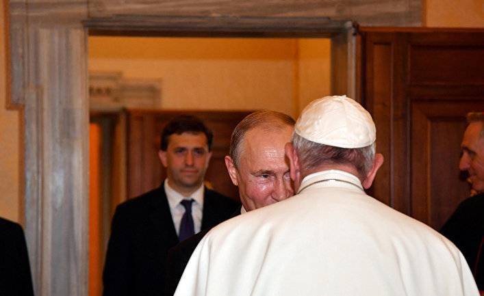 Владимир Путин - Франциск - Папа Римский: на Донбассе идет гибридная война (Телеканал 112, Украина) - inosmi.ru - Россия - Сирия - Украина - Венесуэла - Ватикан - Ватикан