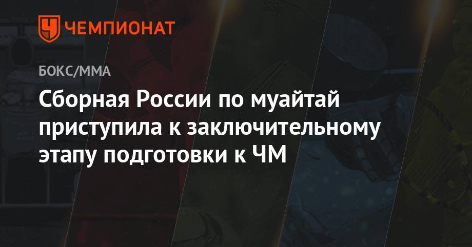 Сборная России по муайтай приступила к заключительному этапу подготовки к ЧМ - championat.com - Россия - Московская обл. - Мексика - Таиланд