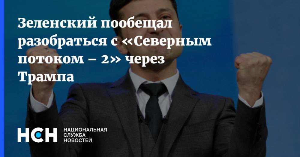Дональд Трамп - Владимир Зеленский - Ангела Меркель - Эммануэль Макрон - Зеленский пообещал разобраться с «Северным потоком – 2» через Трампа - nsn.fm - Россия - США - Украина - Киев - Германия - Франция - Польша - Литва - Латвия
