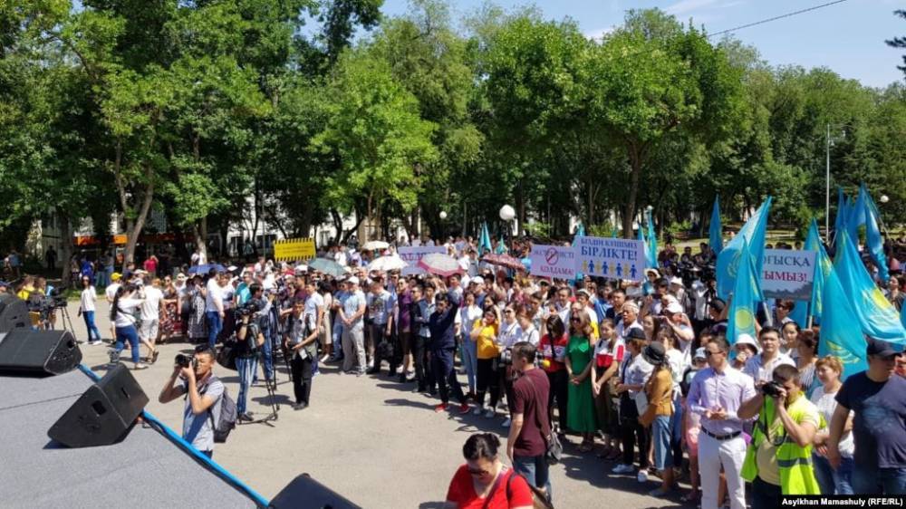 Касым-Жомарт Токаев - Мухтар Аблязов - Более 70 человек задержаны на несанкционированных акциях протеста в Казахстане - theins.ru - Россия - Казахстан - Алма-Ата