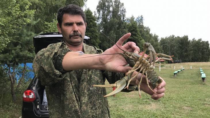 Брянский рыбак поймал гигантского рака - bragazeta.ru - Брянская обл.