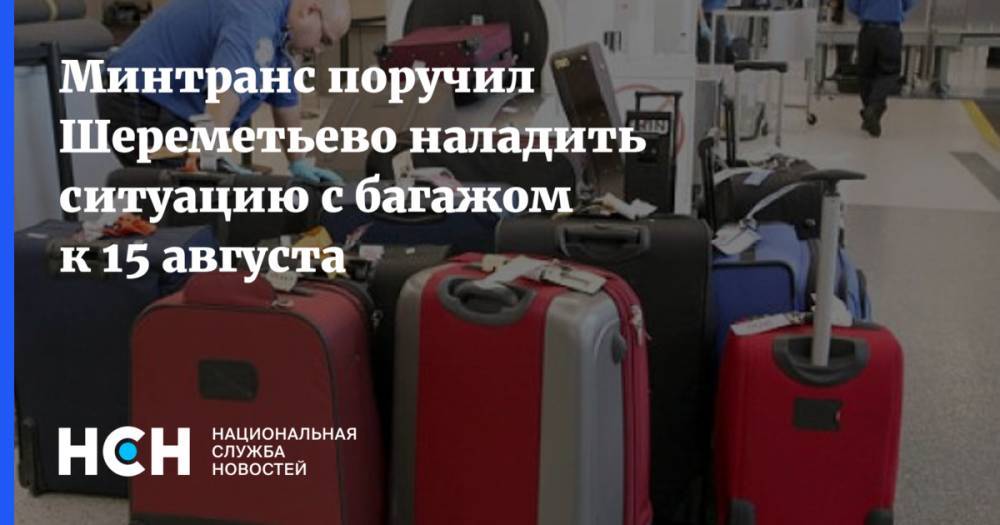 Евгений Дитрих - Минтранс поручил Шереметьево наладить ситуацию с багажом к 15 августа - nsn.fm - Москва