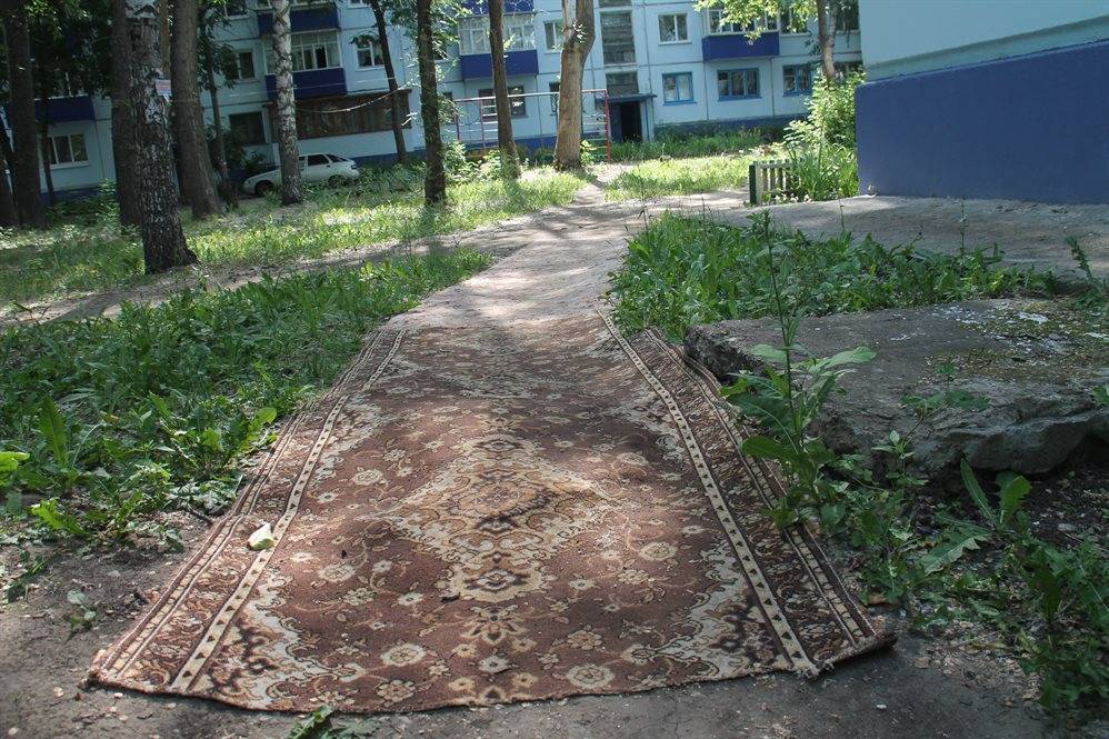 По ковровым тротуарам… Как по дворам Ульяновска фантазия разгулялась - ulpravda.ru - Ульяновск