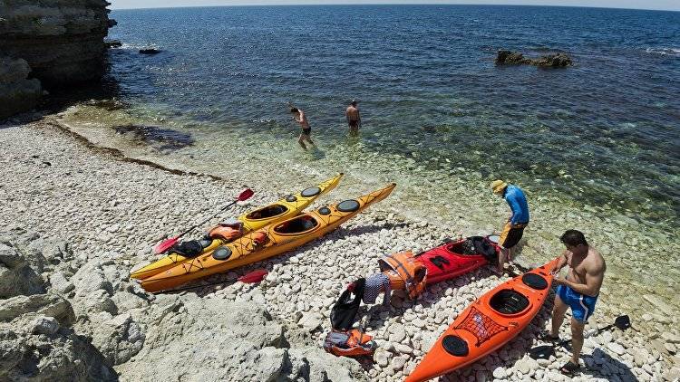У берегов Крыма спасены туристы с детьми на каяках - crimea.ria.ru - Крым - Симферополь - Евпатория - Саки