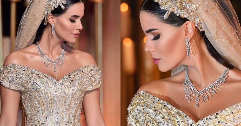 Невеста сама пошила свадебное платье за один год - factsinter.com - Ливан