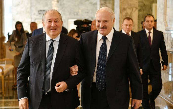 Александр Лукашенко - Армен Саркисян - Товарооборот между Арменией и Беларусью можно увеличить в десятки раз - Армен Саркисян - ru.armeniasputnik.am - Армения - Белоруссия - Минск