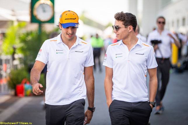 Карлос Сайнс - Андреас Зайдль - Зак Браун - Карлос Сайнс и Ландо Норрис останутся в McLaren в 2020-м - все новости Формулы 1 2019 - f1news.ru - Англия