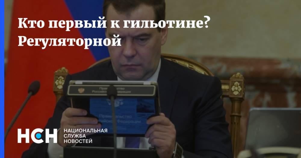 Дмитрий Медведев - Кто первый к гильотине? Регуляторной - nsn.fm - Россия
