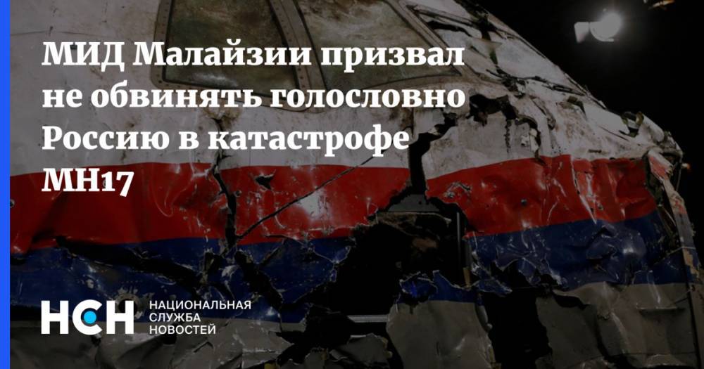 МИД Малайзии призвал не обвинять голословно Россию в катастрофе МН17 - nsn.fm - Москва - Россия - обл. Донецкая - Голландия - Малайзия - Куала-Лумпур - Амстердам