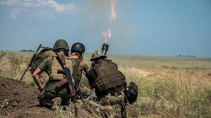Украинские каратели обстреляли район участка разведения сил и средств в Петровском - news-front.info - Украина - ДНР - Донецк - Минск