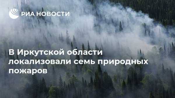 В Иркутской области локализовали семь природных пожаров - vestirossii.com - Россия - Красноярский край - Иркутская обл. - респ. Саха - респ.Бурятия - Иркутск