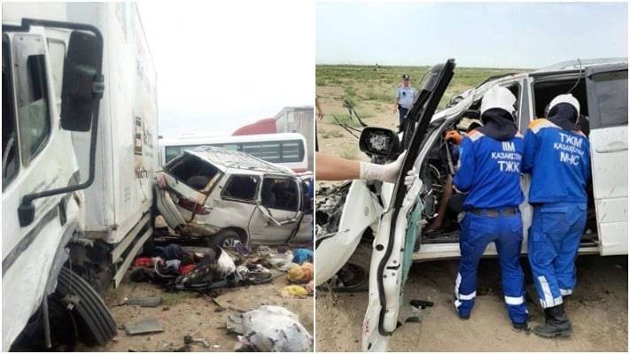 5 человек погибли и 3 пострадали в аварии с участием грузовика в Кызылординской области - nur.kz - Казахстан - Киргизия - Кызылординская обл.