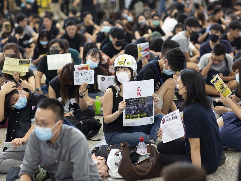 Новые несанкционированные акции протеста начались в Гонконге - news.ru - Китай