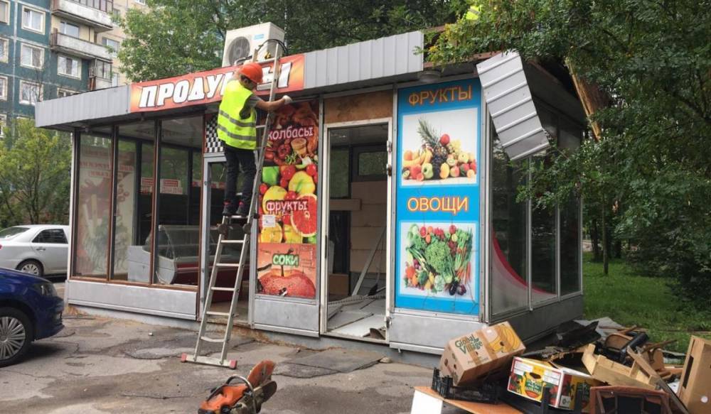 В Петербурге закрыли нелегальные торговые павильоны - gorod-plus.tv - Санкт-Петербург