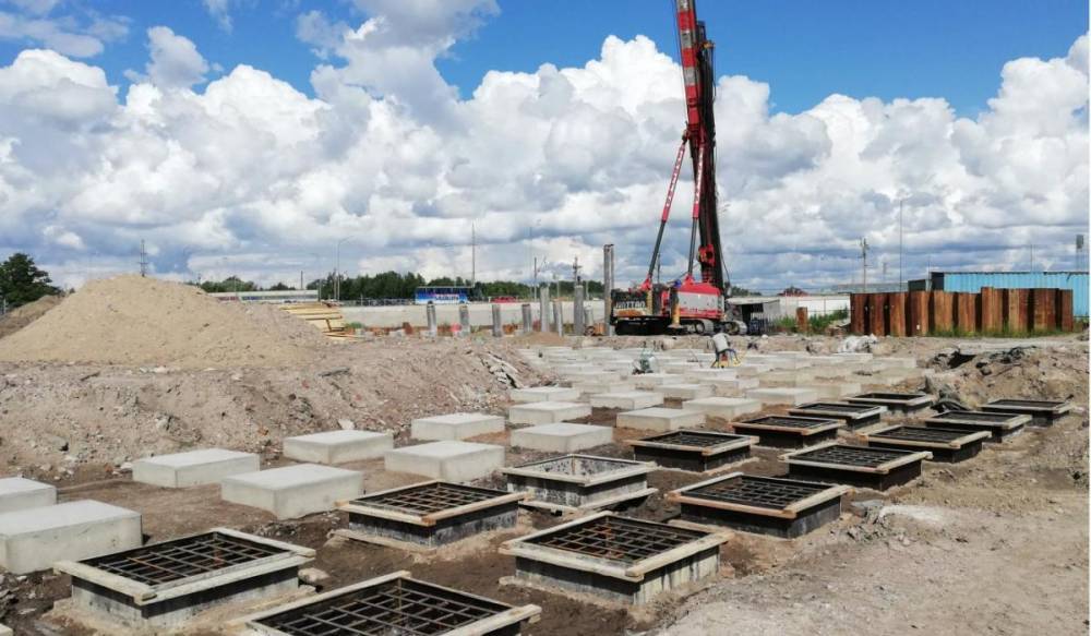 Началось строительство подпорной стенки для подъездных дорог к «Лахта-Центру» - gorod-plus.tv